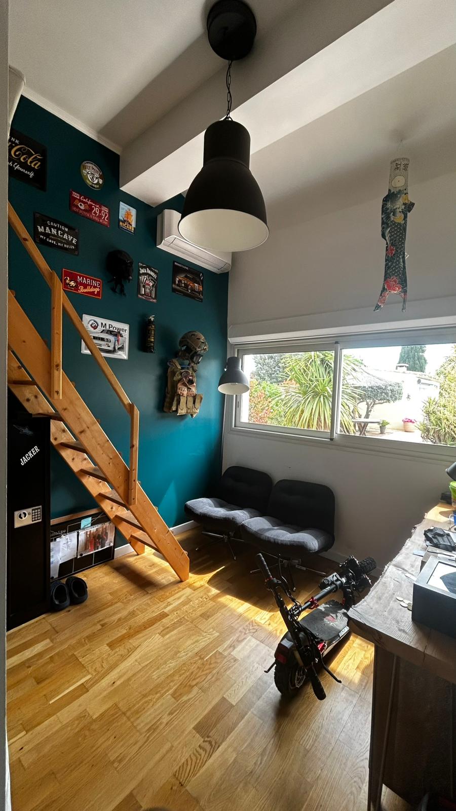 Chambre staging virtuel — avant retouche