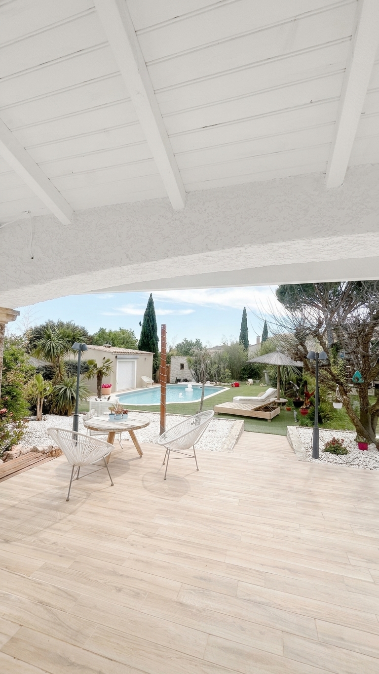 Jardin amélioré — après retouche IA